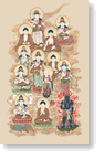 北信濃十三仏宝印軸仏絵画